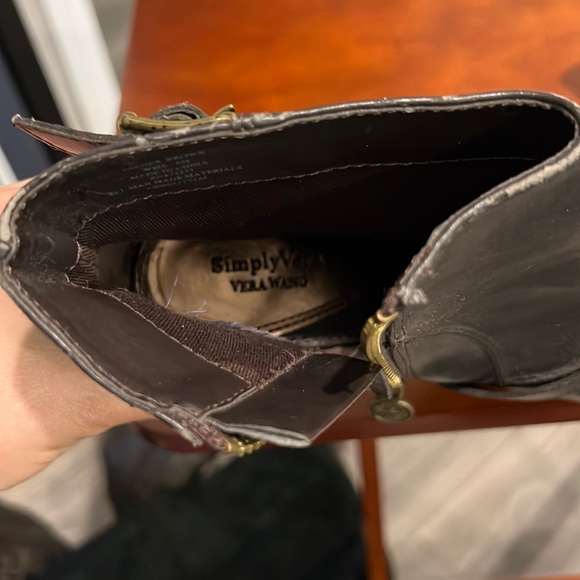 Simply Vera Wang Ankle Boots Dark Brown Size 6 - Picture 9 of 11